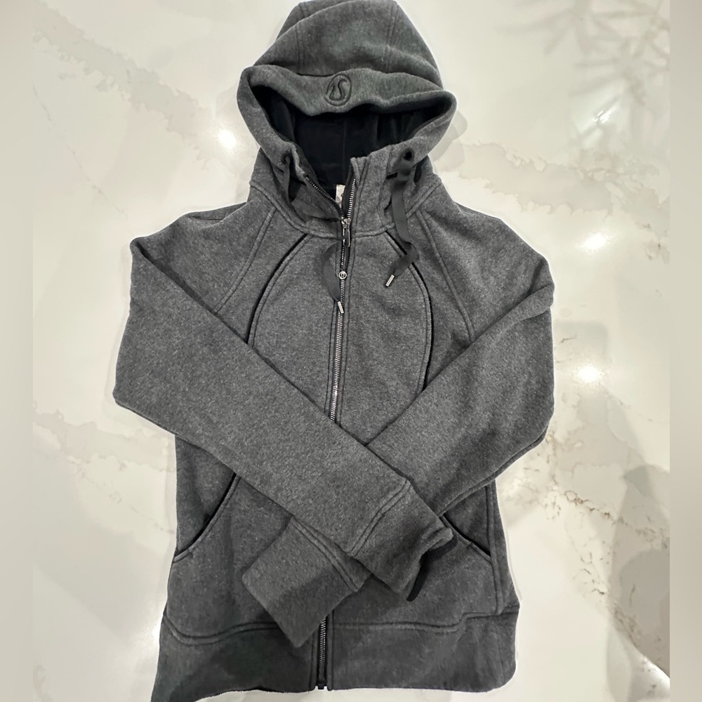 lululemon scuba fleece lined Gray Hooded Sweatshirt